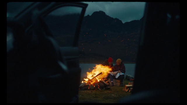 Video Reference: Sky, Bonfire, Fire, Heat, Gas, Tints and shades, Flame, Landscape, Campfire, Event