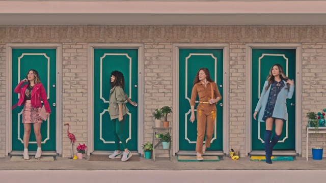 Video Reference: Leg, Textile, Dress, Standing, Art, Door, Fashion design, Poster, Street fashion, Illustration