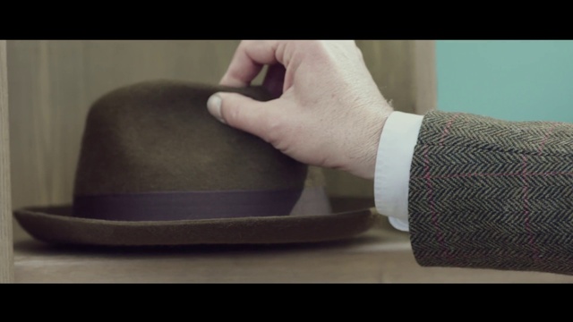 Video Reference: Hand, Arm, Hat, Fedora, Neck, Sleeve, Gesture, Costume hat, Sun hat, Headgear