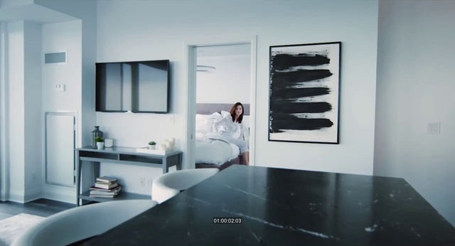 Video Reference: Furniture, Table, Building, Tap, Cabinetry, Countertop, Interior design, Grey, Automotive design, Sink