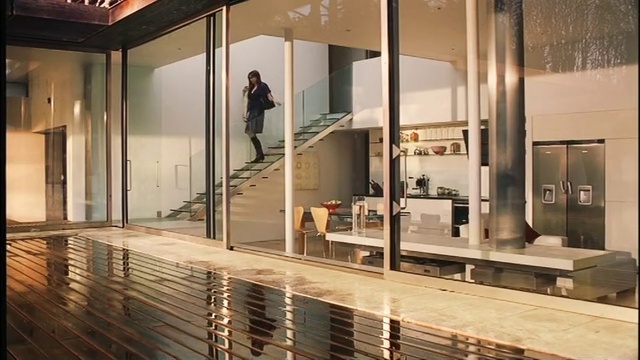 Video Reference: Interior design, Wood, Floor, Flooring, Line, Building, Material property, Hall, Real estate, Glass
