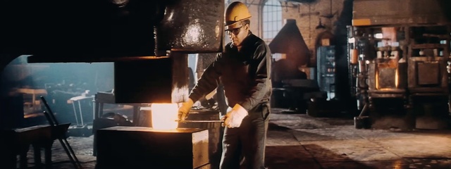 Video Reference: Helmet, Workwear, Standing, Gas, Blue-collar worker, Entertainment, Engineering, Metalworking, Ironworker, Personal protective equipment