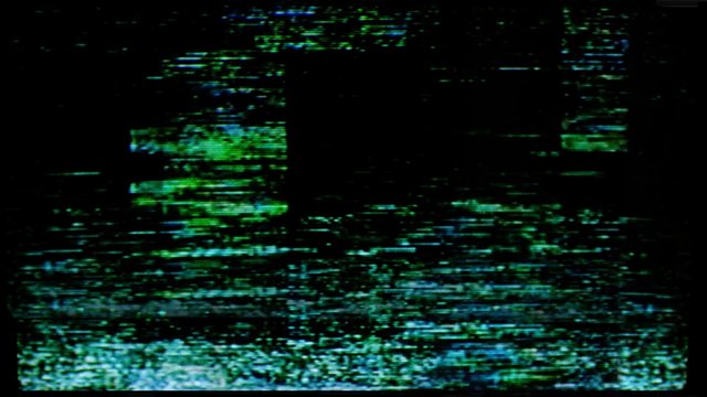 Video Reference: static, noise, glitch, signal distortion, digital artifact, abstract, dark, interference, tv static, screen error