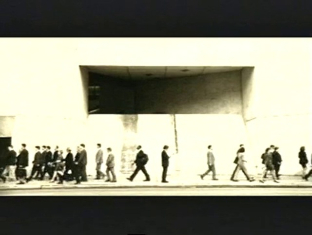 Video Reference: Rectangle, Art, Line, Font, Tints and shades, Monochrome photography, Visual arts, Military person, Monochrome, Event