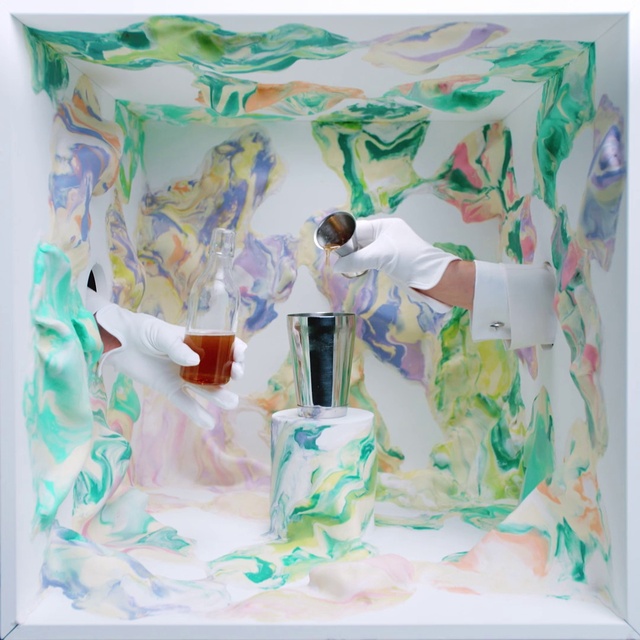 Video Reference: Drinkware, Azure, Textile, Sleeve, Aqua, Art, Rectangle, Dishware, Linens, Pattern