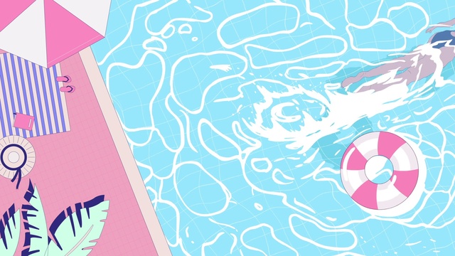 Video Reference: Azure, Textile, Art, Font, Line, Aqua, Pattern, Rectangle, Electric blue, Circle