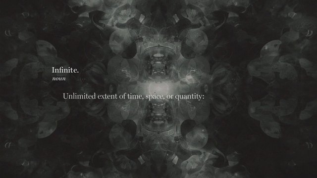Video Reference: abstract, symmetrical, dark, graphic, background, text, definition, infinite, typography, monochrome, pattern, art, centered, decorative, editorial, surreal