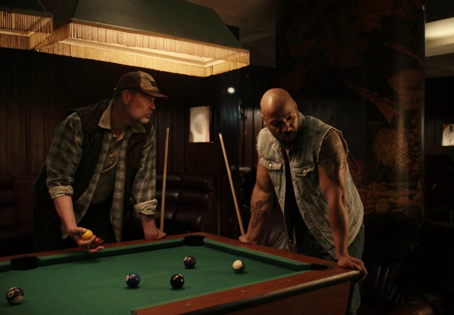 Video Reference: Billiard table, Pool player, Billiard room, Baize, Billiard ball, Cue stick, Furniture, Table, Billiards, Recreation room