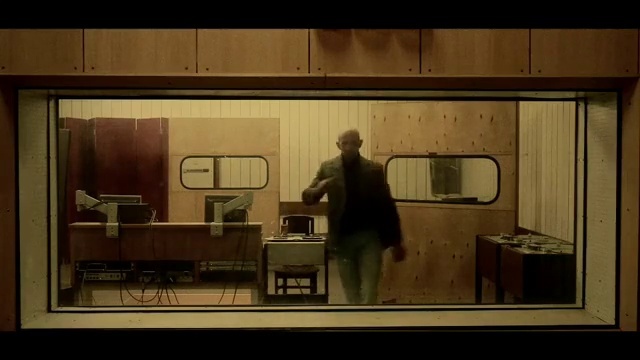 Video Reference: Window, Rectangle, Wood, Display case, Glass, Tints and shades, Building, Metal, Art, Display window