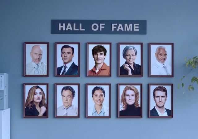 Video Reference: Head, Facial expression, Coat, Suit, Font, Formal wear, Blazer, Art, Tie, Event