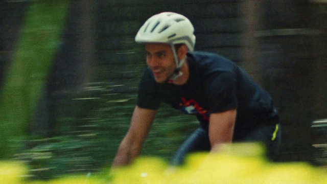 Video Reference: Bicycle helmet, Bicycles--Equipment and supplies, Helmet, Sports gear, Bicycle clothing, Happy, Outdoor recreation, Sports equipment, Leisure, People in nature