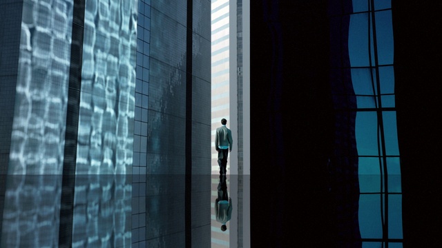 Video Reference: Building, Rectangle, Grey, Tower block, Condominium, Window, Wood, Shade, Tints and shades, Facade