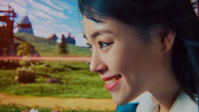 Video Reference: Forehead, Nose, Skin, Smile, Lip, Plant, Facial expression, Eyelash, Happy, Flash photography