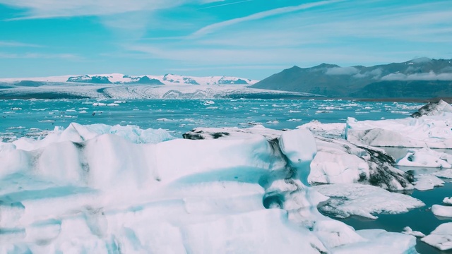 Video Reference: Cloud, Sky, Water resources, Snow, Natural landscape, Azure, Sea ice, Mountain, Melting, Body of water