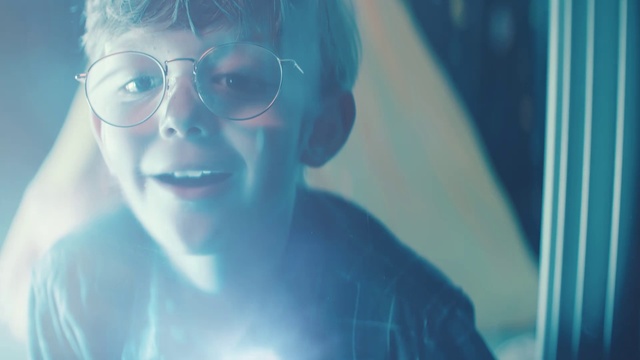 Video Reference: Glasses, Nose, Lip, Vision care, Smile, Mouth, Blue, Eyelash, Eyewear, Flash photography