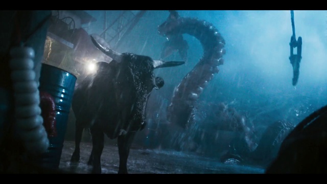 Video Reference: Organism, Elephant, Working animal, Entertainment, Art, Cg artwork, Electric blue, Darkness, Event, Elephants and Mammoths