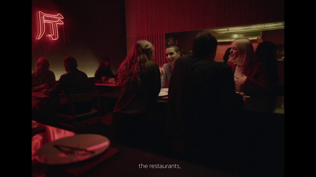 Video Reference: Fashion, Interaction, Entertainment, Fun, Magenta, Event, Darkness, Suit, Room, Conversation