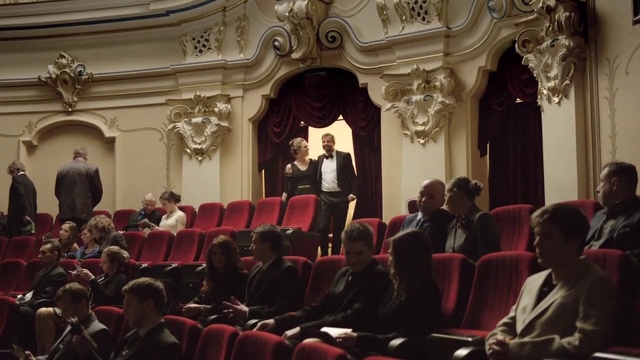 Video Reference: Fashion, Lighting, Curtain, Entertainment, Chair, Suit, Stage, Event, Hall, Crowd