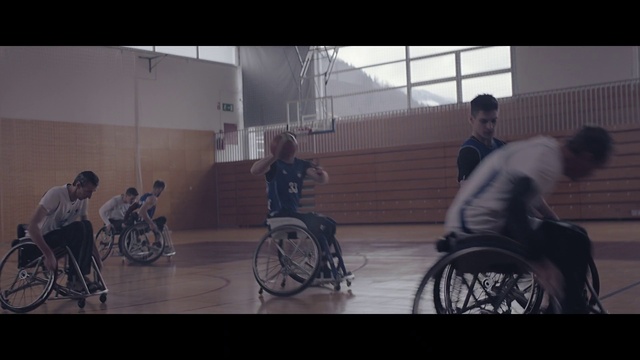 Video Reference: Wheel, Tire, Wheelchair, Bicycle wheel, Wheelchair sports, Sports equipment, Recreation, Chair, Sports, Disabled sports