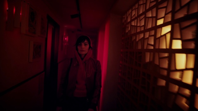 Video Reference: Flash photography, Purple, Tints and shades, Magenta, Space, Door, Darkness, Event, Fun, Symmetry