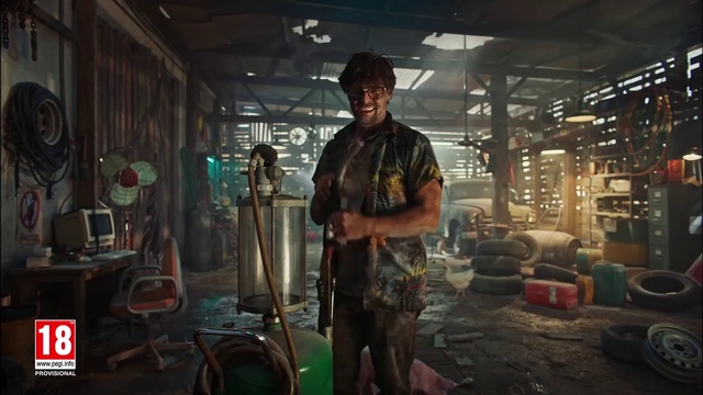 Video Reference: Flash photography, Shooter game, Hat, Gas, Machine, Metal, Darkness, T-shirt, City, Room