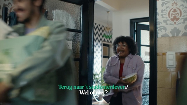 Video Reference: Smile, Happy, Event, Room, Door, Job, T-shirt, Conversation, Home door, Glass