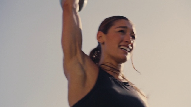 Video Reference: Chin, Arm, Shoulder, Flash photography, Neck, Happy, Gesture, Elbow, Chest, Finger