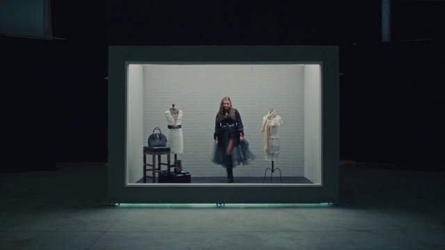 Video Reference: Art, Display device, Entertainment, Display case, Event, Space, Projection screen, Rectangle, Projector accessory, Visual arts