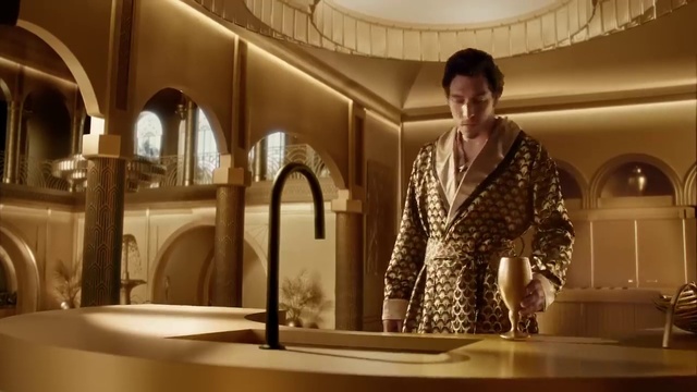 Video Reference: Sleeve, Interior design, Tap, Sink, Plumbing fixture, Mirror, Fashion design, Room, Event, Arch