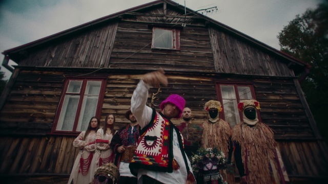 Video Reference: Sky, Window, Hat, Wood, Pink, Building, House, Sunglasses, Tree, Sun hat
