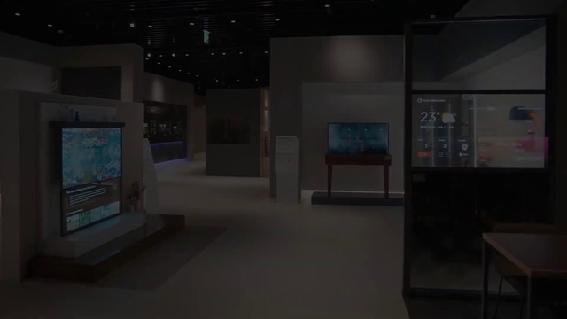 Video Reference: Building, Space, Glass, Flooring, Event, Art, Ceiling, Exhibition, House, Room