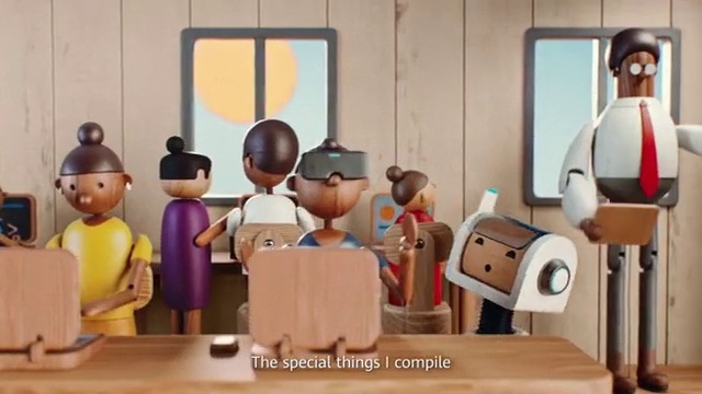 Video Reference: Wood, Output device, Event, Room, Job, Toy, Audio equipment, Animation, Sharing, Animated cartoon