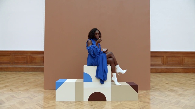 Video Reference: Wood, Art, Flooring, Sculpture, Event, Visual arts, Sitting, Toy, Room, Fun