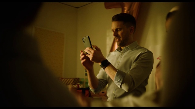 Video Reference: Flash photography, Beard, Gesture, Gadget, Eyewear, Facial hair, Audio equipment, Elbow, Event, Formal wear