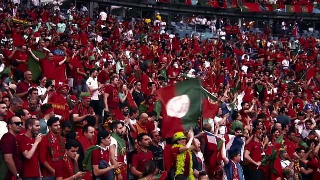 Video Reference: Product, Crowd, Social group, Fan, Community, Red, Stadium, Flag, Event, Team