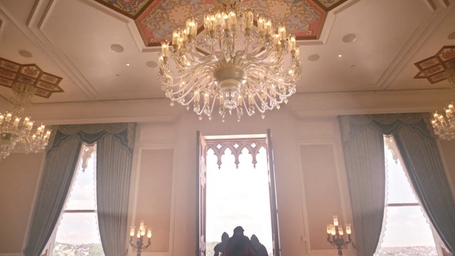 Video Reference: Property, Window, Light, Building, Curtain, Lighting, Interior design, Decoration, Textile, Architecture