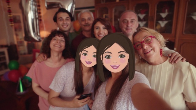 Video Reference: Smile, Head, Glasses, Facial expression, Mouth, Organ, Iris, Happy, Gesture, Social group