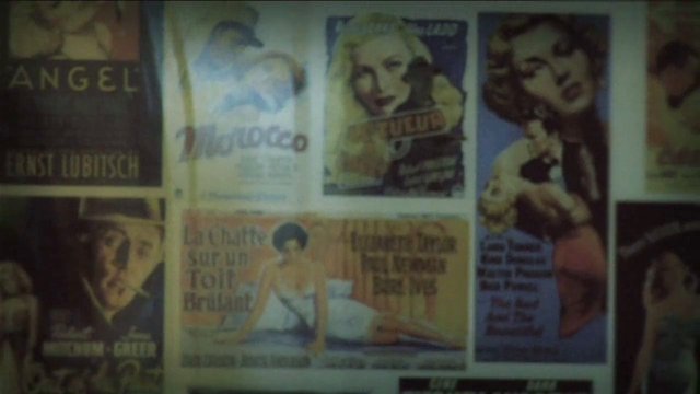 Video Reference: movie posters, poster wall, collage, vintage, illustration, faces, art print, indoor, wall decor, retro, cinema, blurred, graphic design
