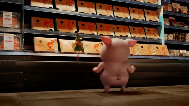 Video Reference: Mammal, Toy, Fawn, Wood, Building, Snout, Chinese architecture, Carmine, Stuffed toy, Foot