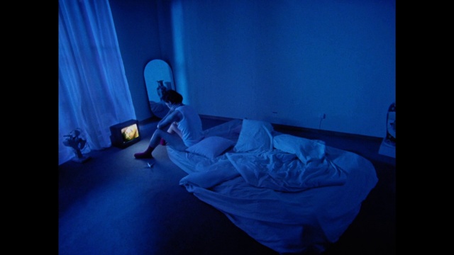 Video Reference: Blue, Textile, Flash photography, Curtain, Comfort, Tints and shades, Electric blue, Space, Event, Flooring