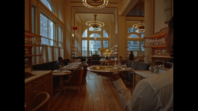 Video Reference: Table, Furniture, Window, Tableware, Chair, Wood, Lighting, Interior design, Kitchen & dining room table, Architecture