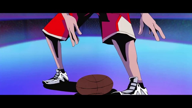 Video Reference: Ball, Gesture, Sports equipment, Font, Red, Thigh, Knee, Art, Magenta, Human leg