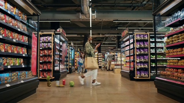 Video Reference: Shelf, Product, Lighting, Customer, Shelving, Wood, Interior design, Floor, Building, Publication