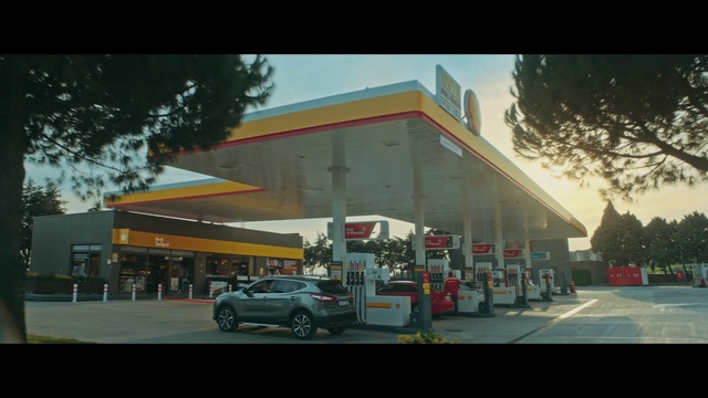 Video Reference: Automotive parking light, Sky, Gas pump, Vehicle, Car, Tire, Building, Gasoline, Wheel, Motor vehicle