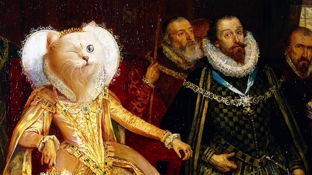 Video Reference: Facial expression, Vertebrate, Textile, Organism, Art, Interaction, Beard, Painting, Adaptation, Event