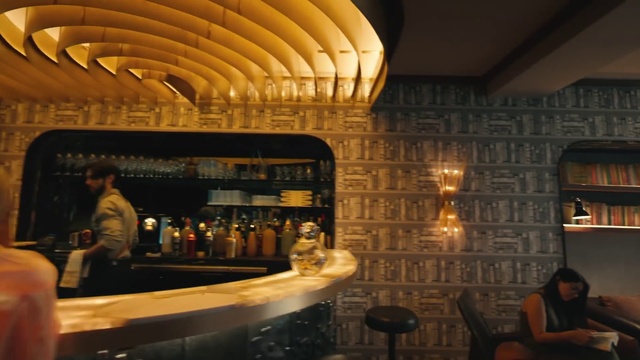 Video Reference: Drinking establishment, Bottle, Barware, Lighting, Drinkware, Interior design, Tableware, Drink, Design, Glass