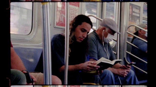 Video Reference: Hat, Vehicle, Train, Public transport, Fun, Passenger, Travel, T-shirt, Event, Rolling stock