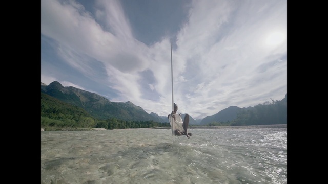 Video Reference: Cloud, Sky, Water, Mountain, Watercraft, Vehicle, Highland, Boat, Landscape, Lake
