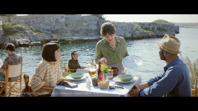 Video Reference: Water, Table, Tableware, Human, Outdoor recreation, Fedora, Sun hat, Sharing, Leisure, Recreation
