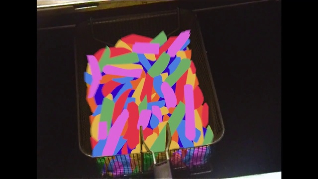 Video Reference: Triangle, Rectangle, Paint, Art, Painting, Font, Magenta, Tints and shades, Visual effect lighting, Stained glass